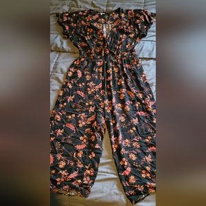 Fall Floral jumpsuit